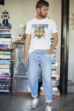 Le Temps des Cerises 1998 Basic 7/8Eme Jeans Bleu N°5-Homme Coupe Relax