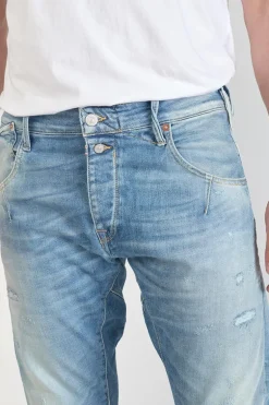 Le Temps des Cerises Alost 900/03 Tapered Arque Jeans Destroy Bleu N°4-Homme Coupe Tapered