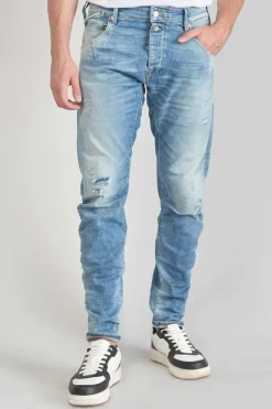 Le Temps des Cerises Alost 900/03 Tapered Arque Jeans Destroy Bleu N°4-Homme Coupe Tapered