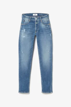Le Temps des Cerises Anil Pulp Slim Taille Haute 7/8Eme Jeans Destroy Bleu N°3-Femme Coupe Slim