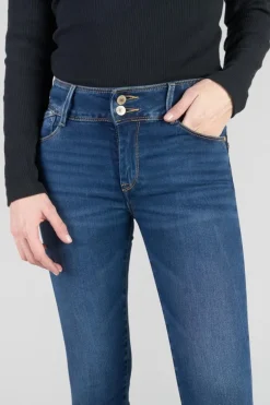 Le Temps des Cerises Asti Ultra Pulp Slim Taille Haute 7/8Eme Jeans Bleu N°2-Femme Coupe Slim