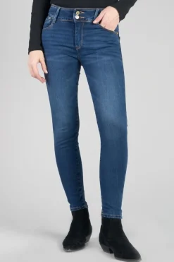 Le Temps des Cerises Asti Ultra Pulp Slim Taille Haute 7/8Eme Jeans Bleu N°2-Femme Coupe Slim
