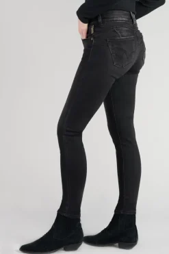 Le Temps des Cerises Bari Ultra Pulp Slim Taille Haute 7/8Eme Jeans Noir N°1-Femme Coupe Slim