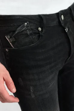 Le Temps des Cerises Basic 600/17 Adjusted Jeans Destroy Noir N°1-Homme Coupe Adjusted