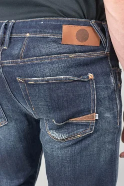 Le Temps des Cerises Basic 600/17 Adjusted Jeans Destroy Bleu N°1-Homme Coupe Adjusted