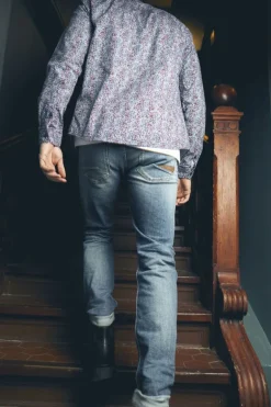 Le Temps des Cerises Basic 700/17 Relax Jeans Destroy Bleu N°3-Homme Coupe Regular Confort