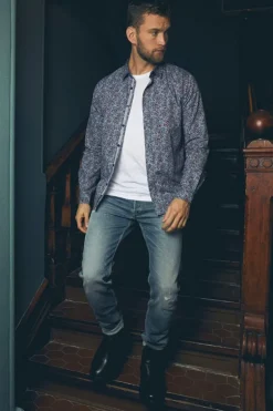 Le Temps des Cerises Basic 700/17 Relax Jeans Destroy Bleu N°3-Homme Coupe Regular Confort