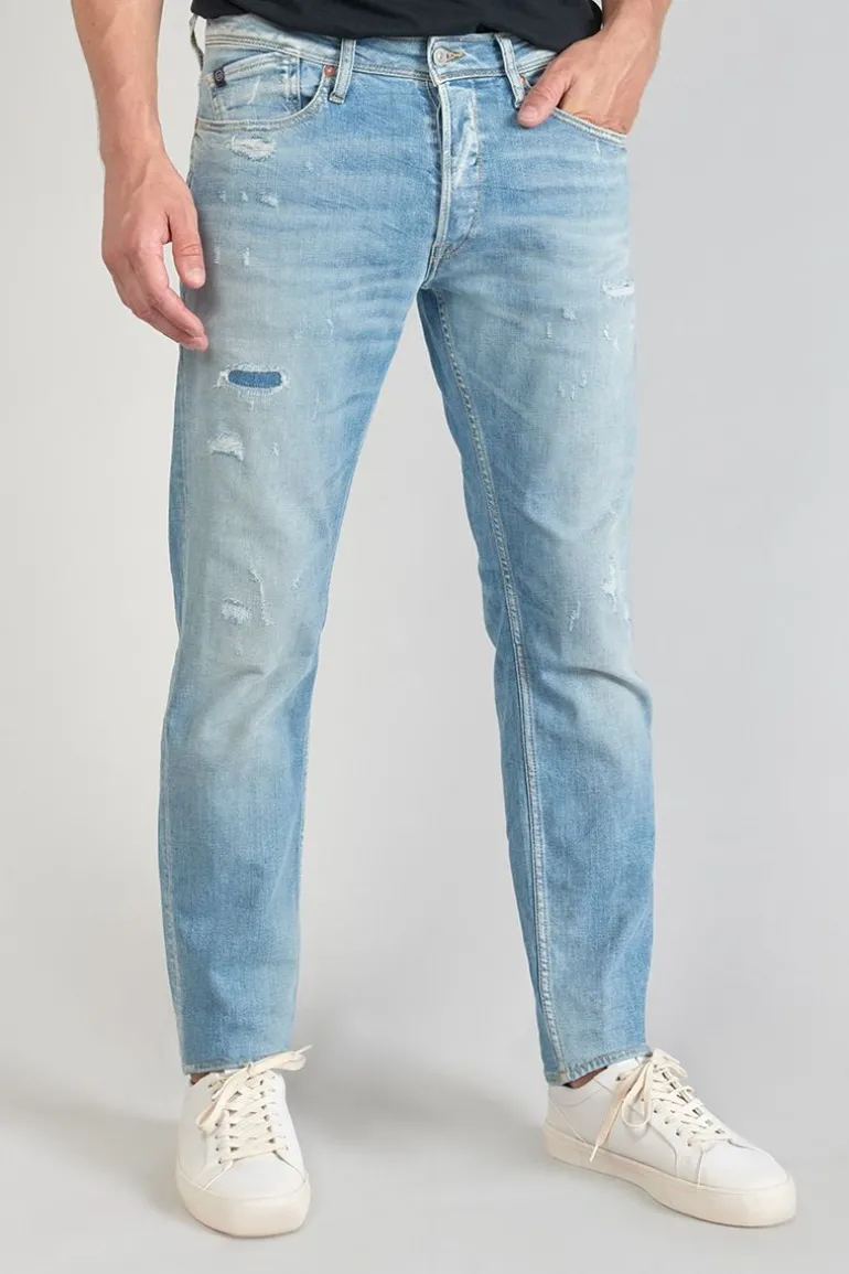 Le Temps des Cerises Basic 700/17 Relax Jeans Destroy Bleu N°5-Homme Coupe Regular Confort