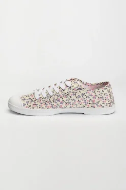 Le Temps des Cerises Baskets Basic A Motif Fleuri-Femme Chaussures