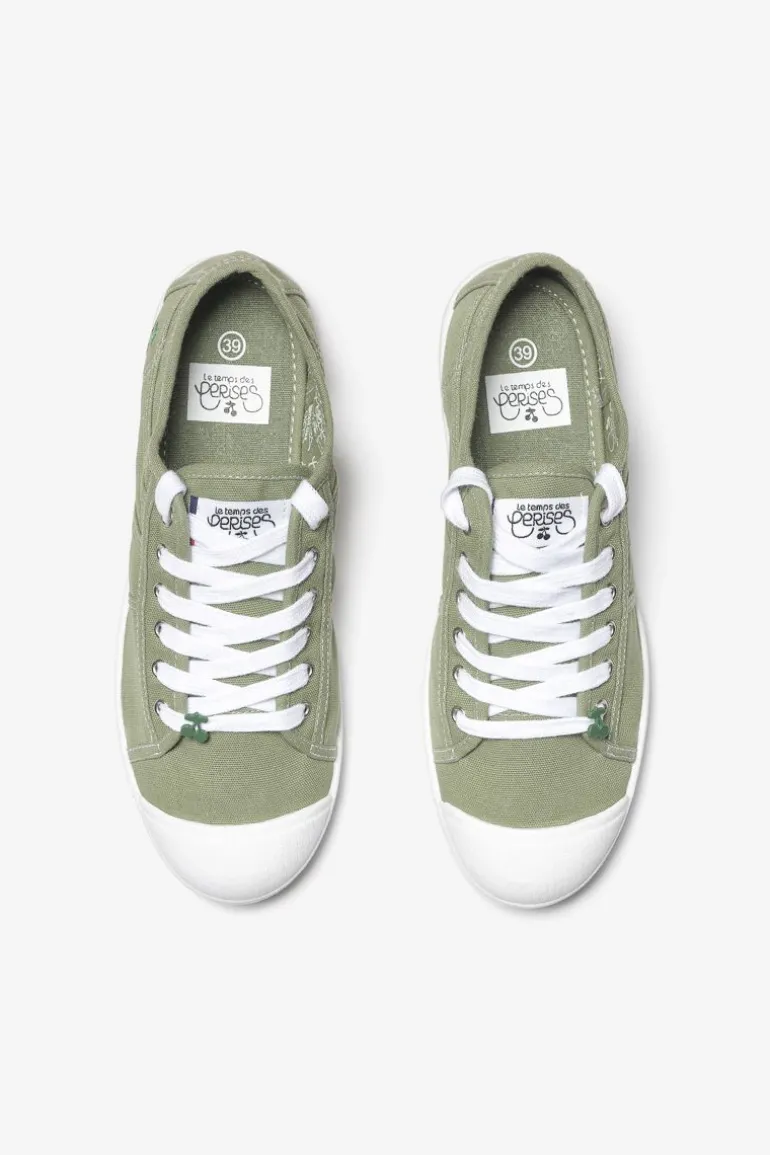Le Temps des Cerises Baskets Basic Kaki-Femme Chaussures