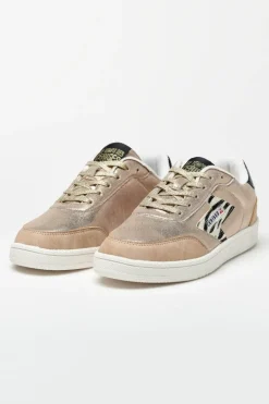 Le Temps des Cerises Baskets Flash Dorees-Femme Chaussures