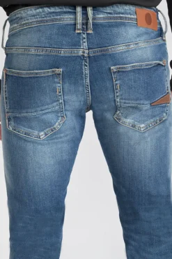 Le Temps des Cerises Bellarys 800/12 Regular Jeans Destroy Vintage Bleu N°3-Homme Coupe Regular Confort