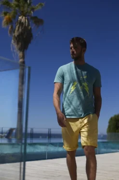 Le Temps des Cerises Bermuda Chino Jogg Swoop Moutarde-Homme Shorts & Bermudas