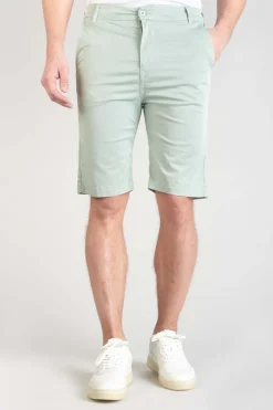 Le Temps des Cerises Bermuda Dromel Vert D'Eau Clair-Homme Shorts & Bermudas
