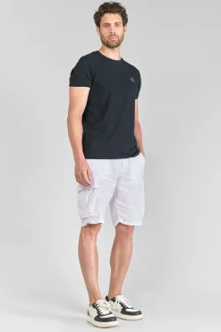 Le Temps des Cerises Bermuda En Lin Rocca Blanc-Homme Shorts & Bermudas