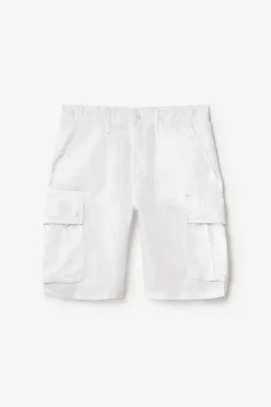 Le Temps des Cerises Bermuda En Lin Rocca Blanc-Homme Shorts & Bermudas