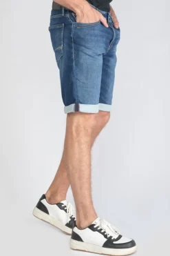 Le Temps des Cerises Bermuda Jogg Bleu Moyen-Homme Blue Jogg