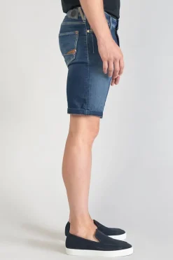 Le Temps des Cerises Bermuda Jogg Ed Bleu Delave-Homme Blue Jogg