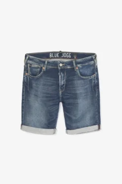 Le Temps des Cerises Bermuda Jogg Ed Bleu Delave-Homme Blue Jogg