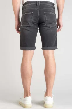 Le Temps des Cerises Bermuda Jogg Oc En Jeans Noir Delave-Homme Blue Jogg