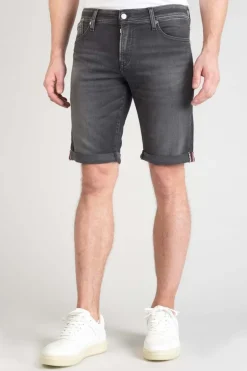 Le Temps des Cerises Bermuda Jogg Oc En Jeans Noir Delave-Homme Blue Jogg