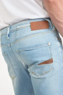 Le Temps des Cerises Bermuda Laredo En Jeans Bleu Clair Delave-Homme Bermudas