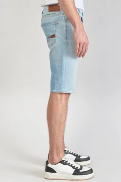 Le Temps des Cerises Bermuda Laredo En Jeans Bleu Clair Delave-Homme Bermudas