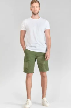 Le Temps des Cerises Bermuda Luberon Kaki Vert-Homme Shorts & Bermudas