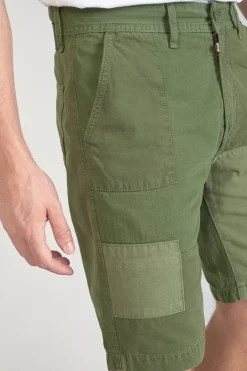 Le Temps des Cerises Bermuda Luberon Kaki Vert-Homme Shorts & Bermudas