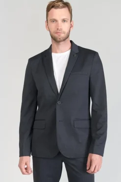 Le Temps des Cerises Blazer Cinel Noir Chine Bleu-Homme Vestes & Manteaux