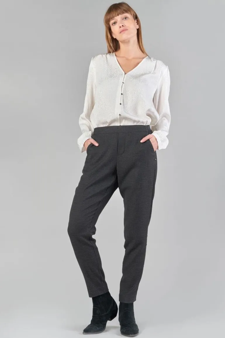 Le Temps des Cerises Blouse Frano En Jacquard Creme-Femme Tops