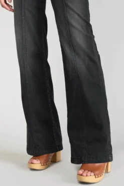 Le Temps des Cerises Bran Pulp Flare Taille Haute Jeans Noir N°1-Femme Taille Haute
