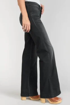 Le Temps des Cerises Bran Pulp Flare Taille Haute Jeans Noir N°1-Femme Taille Haute