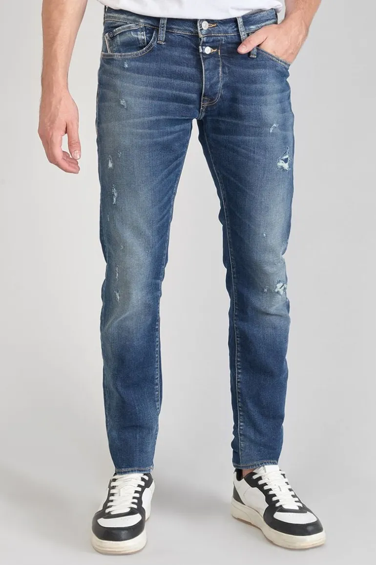 Le Temps des Cerises Camoins 700/11 Adjusted Jeans Destroy Bleu N°3-Homme Coupe Adjusted