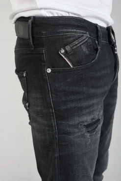 Le Temps des Cerises Cantini 700/11 Adjusted Jeans Destroy Noir N°1-Homme Coupe Adjusted