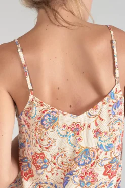 Le Temps des Cerises Caraco Bibb A Motif Cachemire-Femme Tops