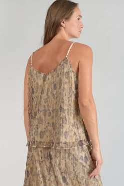 Le Temps des Cerises Caraco Kava Dore A Motif Fleuri-Femme Tops