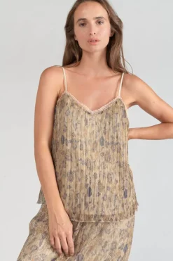 Le Temps des Cerises Caraco Kava Dore A Motif Fleuri-Femme Tops