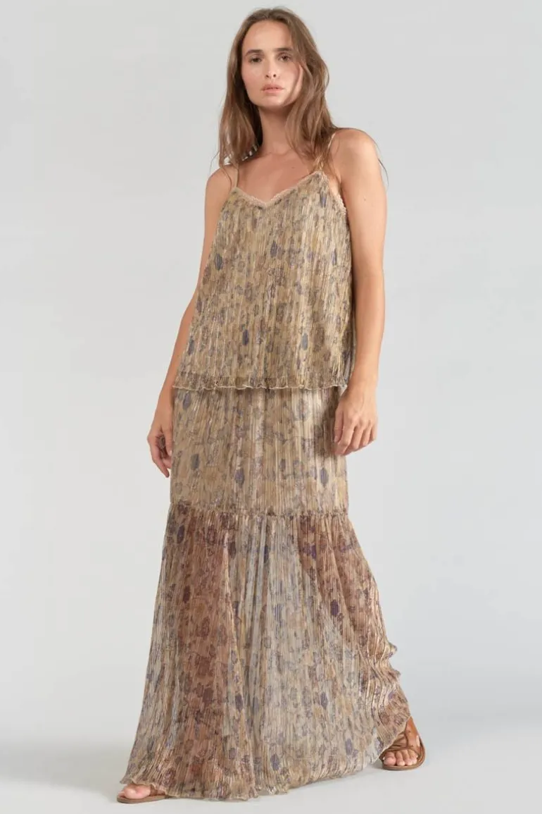 Le Temps des Cerises Caraco Kava Dore A Motif Fleuri-Femme Tops