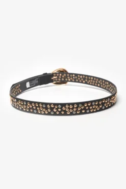 Le Temps des Cerises Ceinture Jimena En Cuir Noir Cloute-Femme Ceintures