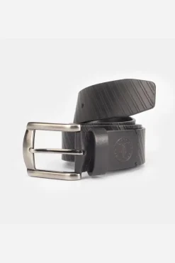 Le Temps des Cerises Ceinture Libar En Cuir Noir-Homme Ceintures