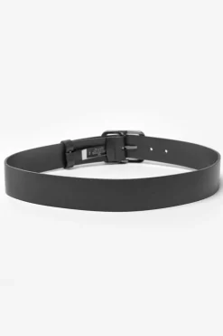 Le Temps des Cerises Ceinture Onis En Cuir Noir-Homme Ceintures