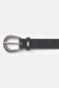 Le Temps des Cerises Ceinture Smara En Cuir Noir-Femme Ceintures