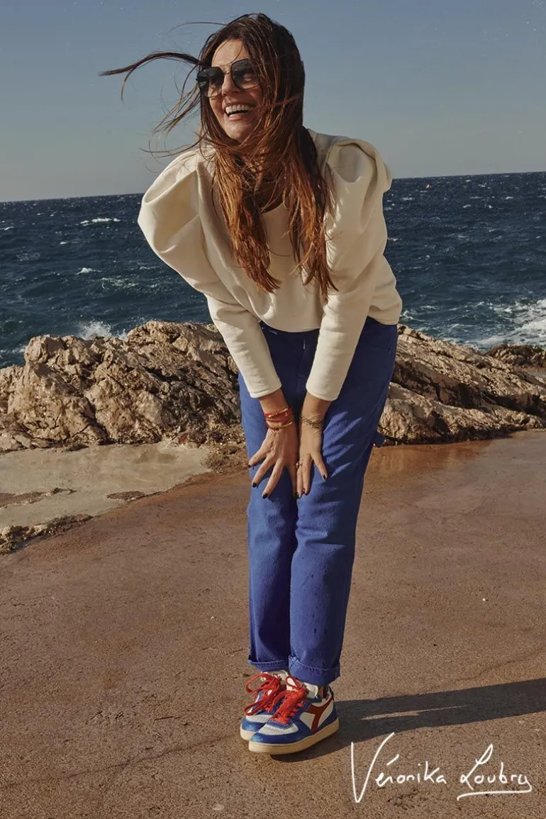 Le Temps des Cerises Charpentier Boyfit By Veronika Loubry Jeans Bleu-Femme Coupe Boyfit