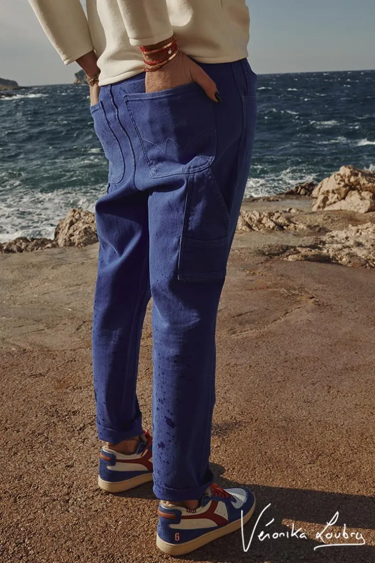 Le Temps des Cerises Charpentier Boyfit By Veronika Loubry Jeans Bleu-Femme Coupe Boyfit