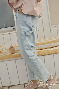 Le Temps des Cerises Charpentier Boyfit By Veronika Loubry Jeans Bleu N°5-Femme Coupe Boyfit