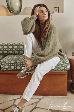 Le Temps des Cerises Charpentier Boyfit By Veronika Loubry Jeans Blanc-Femme Coupe Boyfit