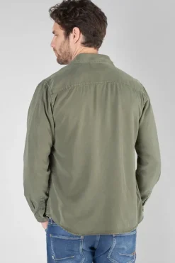 Le Temps des Cerises Chemise Balt Kaki-Homme Chemises