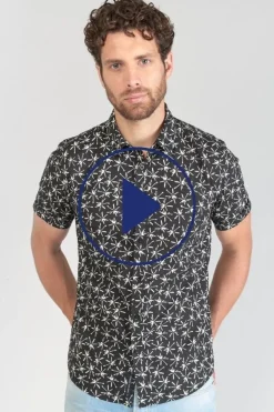 Le Temps des Cerises Chemise Belis Noire Et Blanche-Homme Chemises