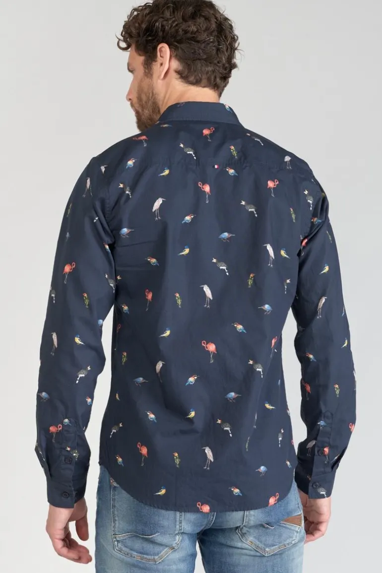 Le Temps des Cerises Chemise Birdy A Motif Oiseaux-Homme Chemises